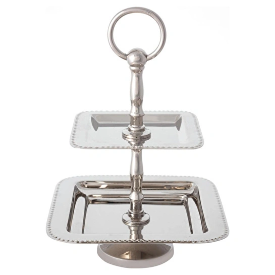 Mudo Home Dekorati̇f Kek Standi Kare 25 Cm