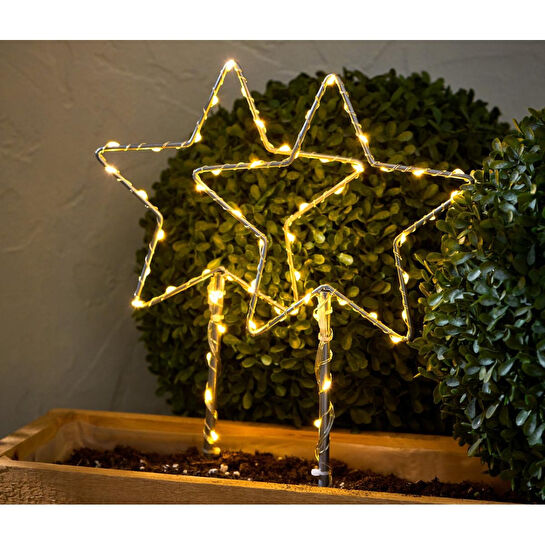 Tchibo Led’li Bahçe Süsü, Yıldız, 2 Adet, Küçük