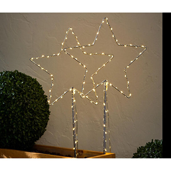 Tchibo Led’li Bahçe Süsü, Yıldız, 2 Adet, Büyük