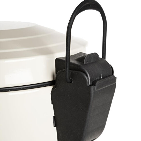 Mudo Home 16lt Pedalli Vintage Çöp Kovasi Krem