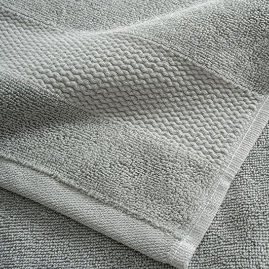 Green Black Lara Banyo Havlusu %100 Pamuk Bordürlü Yeşil 80x150 Cm