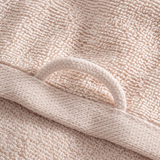 Green Black Lara Banyo Havlusu %100 Pamuk Bordürlü Açık Somon 80x150 Cm