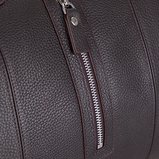 Bloominbag Bloomvoyager Cognac Clay Hakiki Deri Seyahat Çantası – Unisex Hafta Sonu Duffle Seyahat Çantası