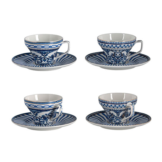 Berghoff Lunetta Bone 4lu Kahve Fincani Seti