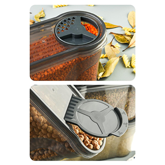 Vienev Etiketli 12li Baharat Kabı Set 1400 Ml Antrasit