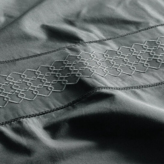 Penelope %100 Pamuk Percale Nevresim Seti 200x220 Cm Antrasit - Juana Serisi