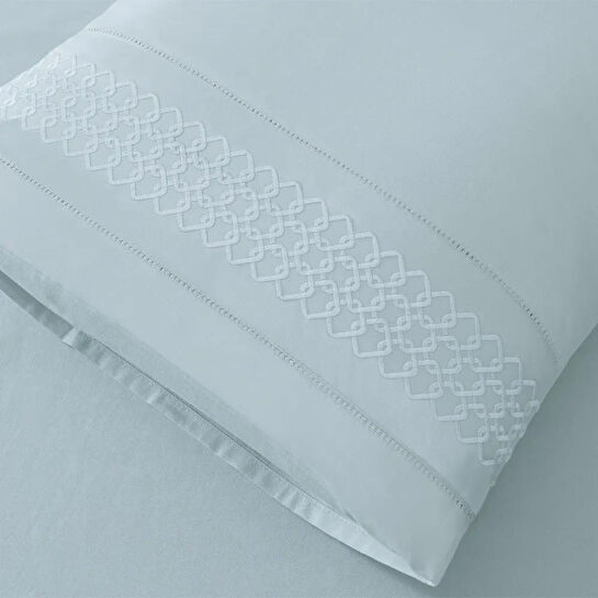 Penelope %100 Pamuk Percale Nevresim Seti 200x220 Cm Mavi - Juana Serisi