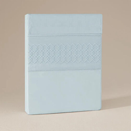 Penelope %100 Pamuk Percale Nevresim Seti 200x220 Cm Mavi - Juana Serisi