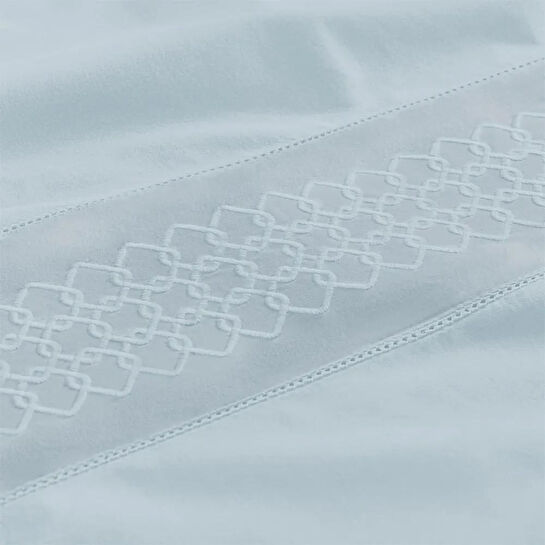 Penelope %100 Pamuk Percale Nevresim Seti 260x240 Cm Mavi - Juana Serisi