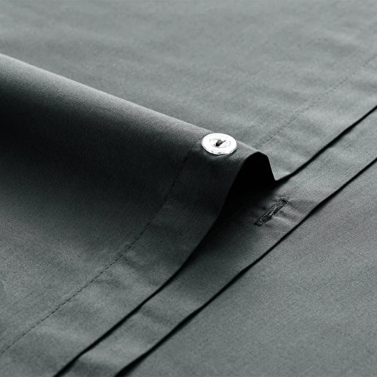 Penelope %100 Pamuk Percale Nevresim Seti 260x240 Cm Antrasit - Juana Serisi