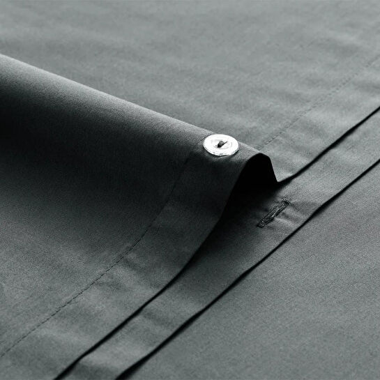 Penelope %100 Pamuk Percale Nevresim Seti 240x220 Cm Antrasit - Juana Serisi