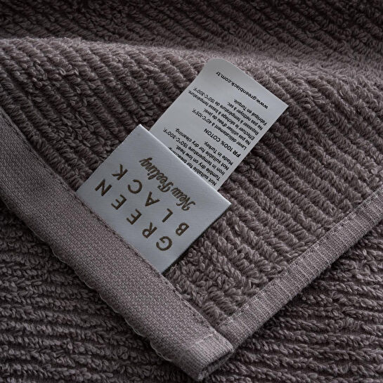 Green Black Tria Banyo Havlusu %100 Pamuk Jakarlı Vizon 80x150 Cm