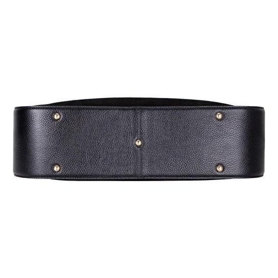 Bloominbag Lunar Noir Black Süet Kadın Omuz Çantası