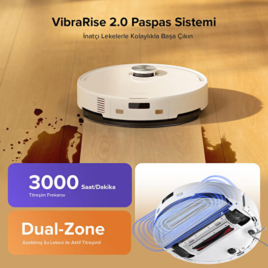 Roborock S8 Pro Plus Akıllı Robot Süpürge - Beyaz