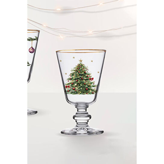 Rakle Pine Glow 4'lü Ayaklı Bardak Seti 280 Cc