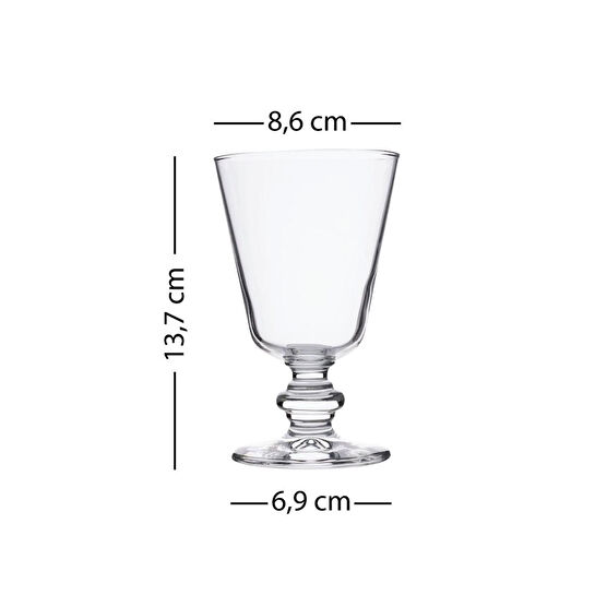 Rakle Pine Glow 4'lü Ayaklı Bardak Seti 280 Cc