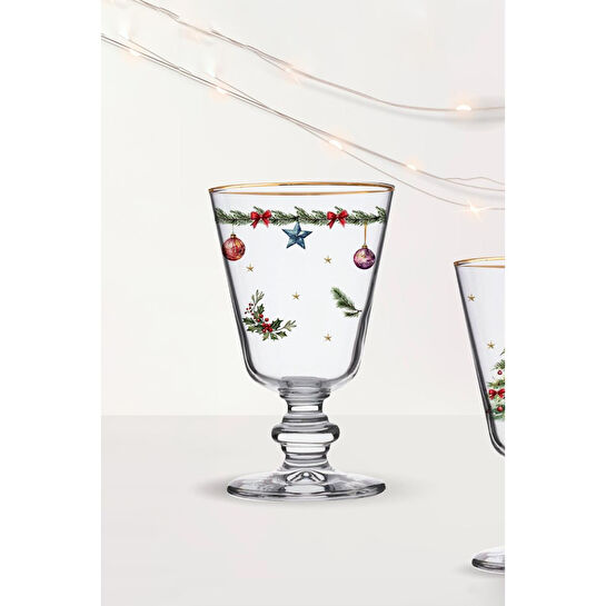 Rakle Pine Glow 4'lü Ayaklı Bardak Seti 280 Cc