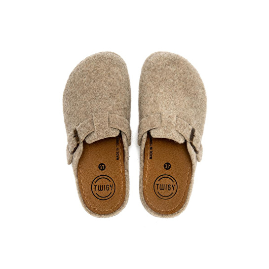 Twigy Tuana Kadın,garson Boy Ev Terliği Bej 36/40