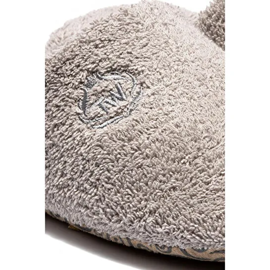 Twigy Havlu Kumaş Erkek Banyo Terliği Gri 41/46