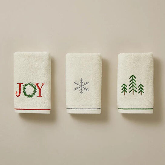 Penelope Yılbaşı Temalı %100 Pamuk 3'lü Kutulu Havlu Seti - Joy Box