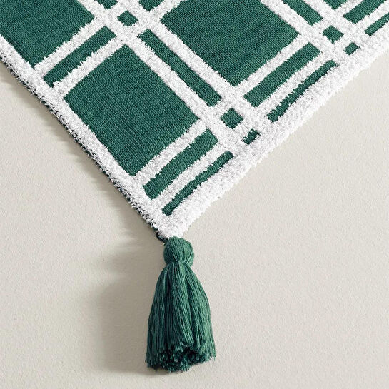 Penelope Triko Tv Battaniyesi Throw Yeşil Koltuk Şalı - Bruma Serisi