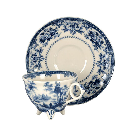 Lucky Art Florantine 4lu Cay Fincani Seti Mavi