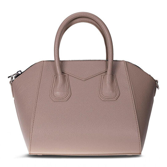 Bloominbag Aria Mink Taupe Medium Hakiki Deri Kadın El & Omuz Çantası