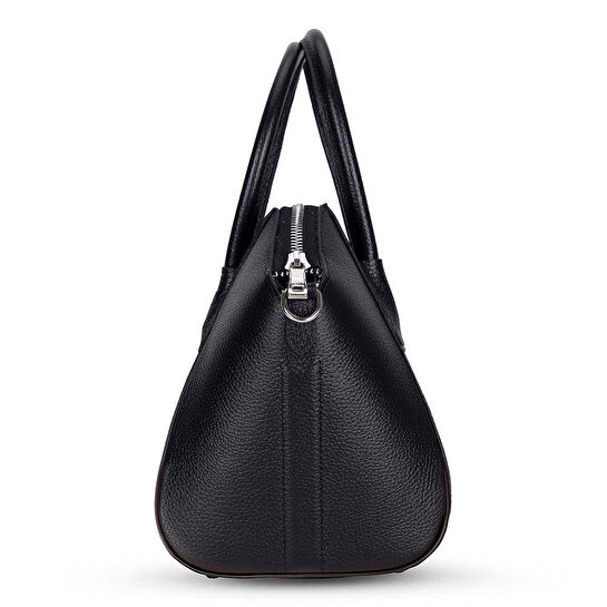 Bloominbag Aria Noir Black Medium Hakiki Deri Kadın El & Omuz Çantası