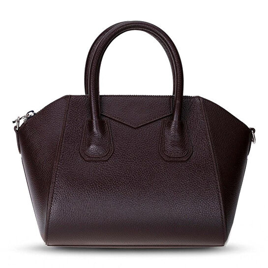 Bloominbag Aria Walnut Brown Medium Hakiki Deri Kadın El & Omuz Çantası