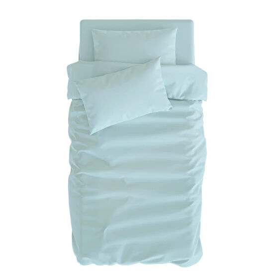 Itsy Bitsy Kids Basics Nevresim Seti, Mint , 140x200cm