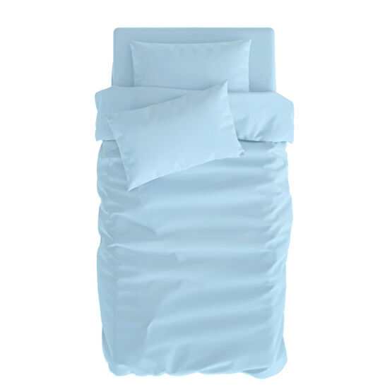 Itsy Bitsy Kids Basics Nevresim Seti, Mavi , 140x200cm