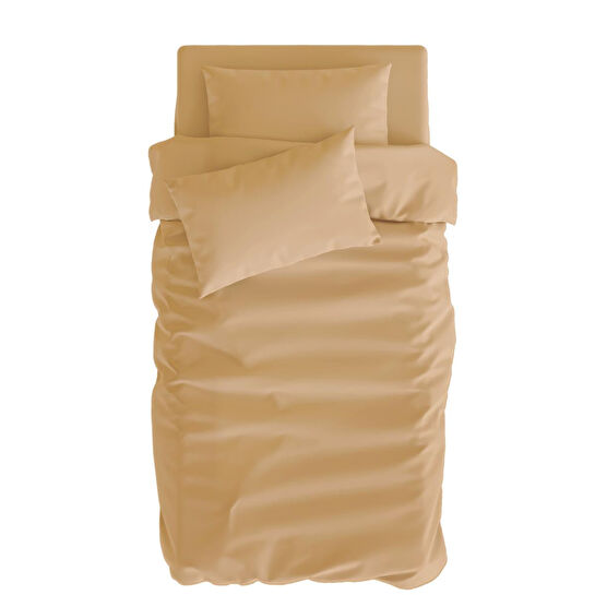 Itsy Bitsy Kids Basics Nevresim Seti, Bej , 140x200cm