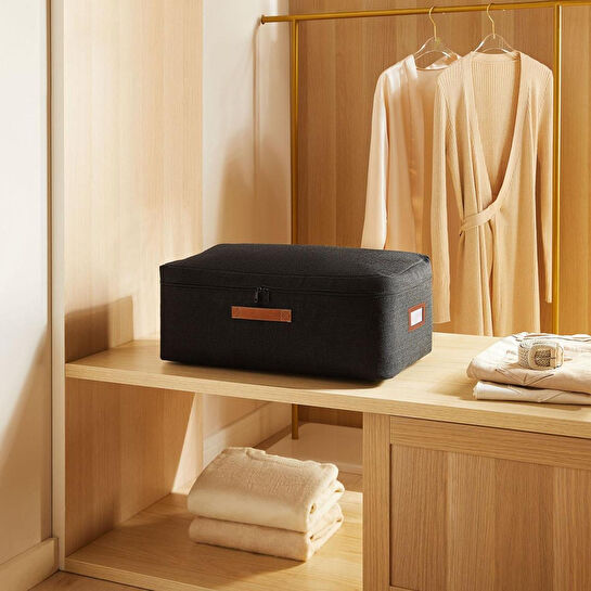 Ocean Home Textile Orta Boy Siyah Renk Jüt Hurç 52 X 28 X 21 Cm