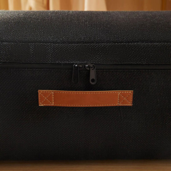 Ocean Home Textile Orta Boy Siyah Renk Jüt Hurç 52 X 28 X 21 Cm