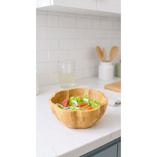 Bambum Tremble Salata & Meyve Kasesi Derin Yuvarlak