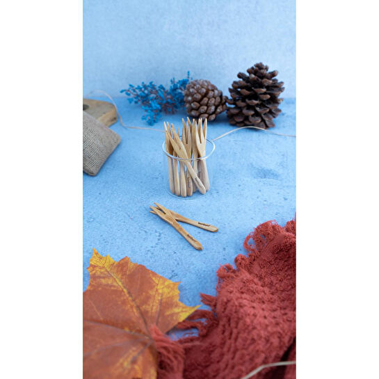 Bambum Piaz 12 Parça Çatal Seti Küçük