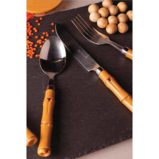 Bambum Matia 24 Parça Çatal Kaşık Bıçak Seti