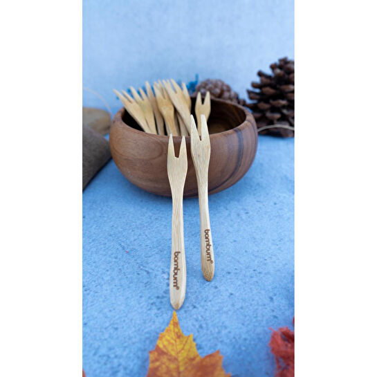 Bambum Piaz 12 Parça Çatal Seti Büyük