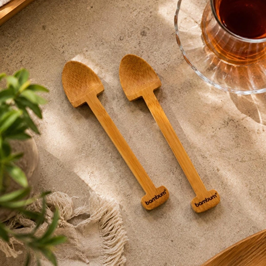 Bambum Magi Çay Kaşık - Bambu Çay Kaşığı 6 Lı