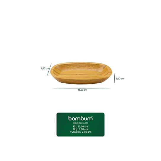 Bambum Kayık Servis 15 Cm B2315 Caliente