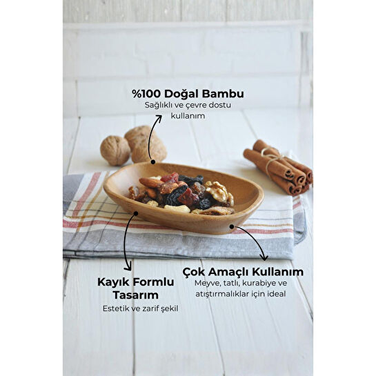 Bambum Kayık Servis 15 Cm B2315 Caliente