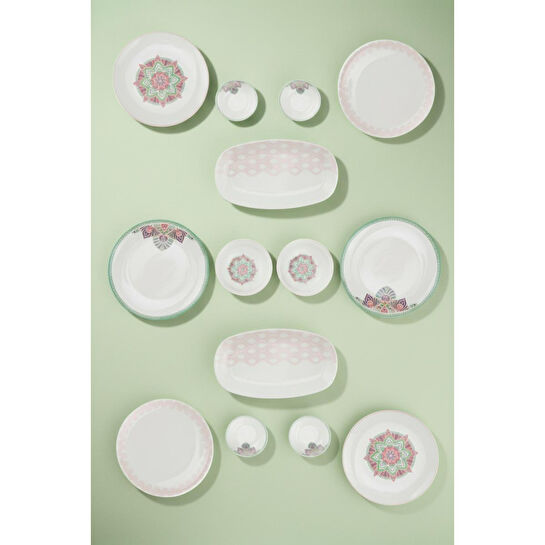 Bambum Moderna 14 Parça Kahvaltı Takımı Pink