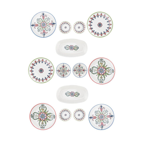 Bambum Moderna 14 Parça Kahvaltı Takımı Tulip