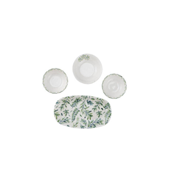 Bambum Moderna 14 Parça Kahvaltı Takımı Yaprak