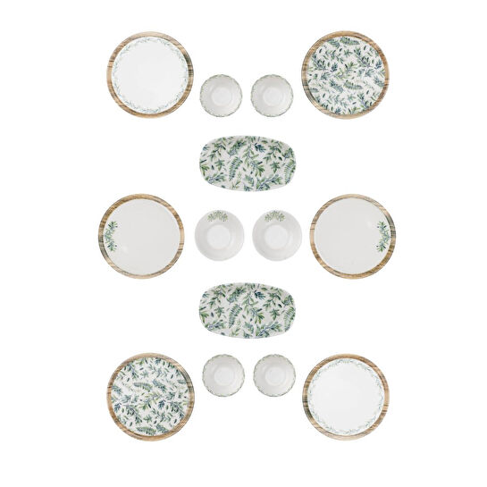 Bambum Moderna 14 Parça Kahvaltı Takımı Yaprak