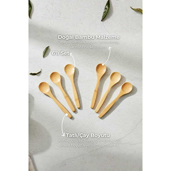 Bambum Rino 6 Parça Çay Kaşık B0772