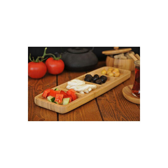 Bambum Ganberi 4 Bölmeli Çerezlik & Sosluk