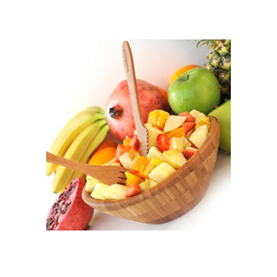 Bambum Bambu Salata Makarna Cips Kasesi Paella Küçük