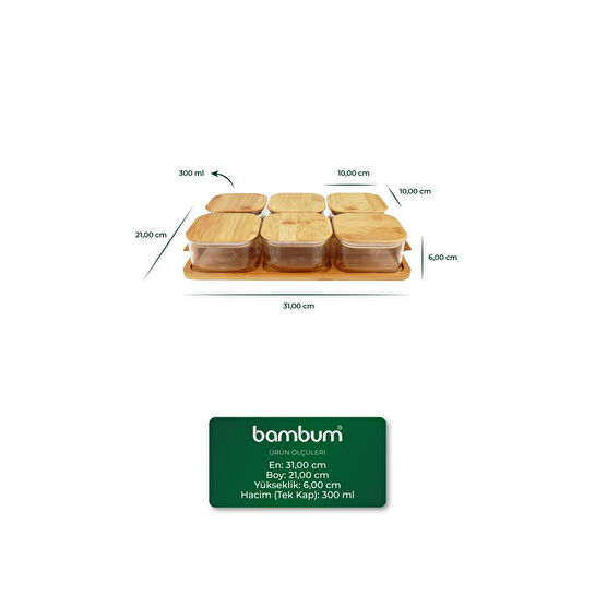 Bambum Penta 6'lı Kahvaltılık Seti