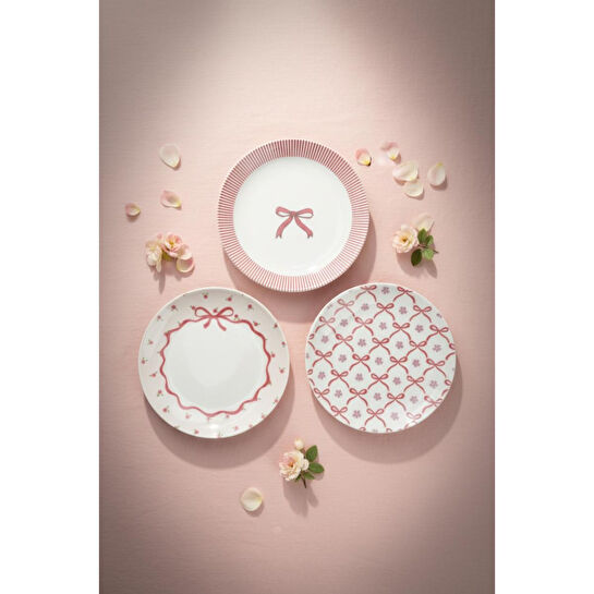 Bambum Moderna 14 Parça Kahvaltı Takımı Ribbon